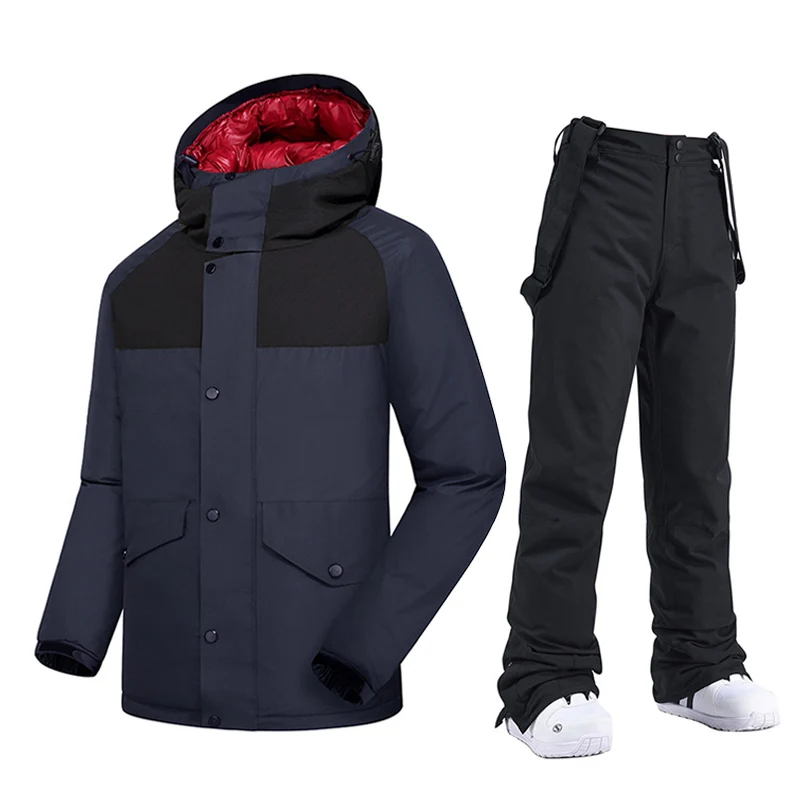 Ski Suit Men Winter -30 Degree Snowboard Clothes Warm Waterproof Outdoor Snow Jackets + Pants Brand Hot Ski Equipment Ski Jacket 
Ski Suit Men Winter -30 Degree Snowboard Clothes Warm Waterproof Outdoor Snow Jackets + Pants Brand Hot Ski Equipment Ski Jacket