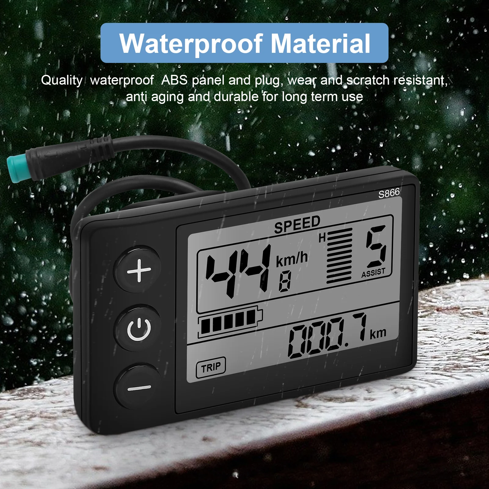24V, 36V, 48V Electric Bicycle S866 LCD Display Meter E-bike Control Panel with Waterproof Plug E-bike Motor 8 Mallzona Scf6997f7120847ec9713ae3c22478244n 24V, 36V, 48V Electric Bicycle S866 LCD Display Meter E-bike Control Panel with Waterproof Plug E-bike Motor Mallzona