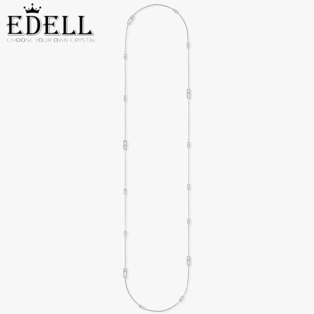 

EDELL мессик 70 см цепь для свитера из стерлингового серебра высококачественный бренд 2023 новый и яркий классический