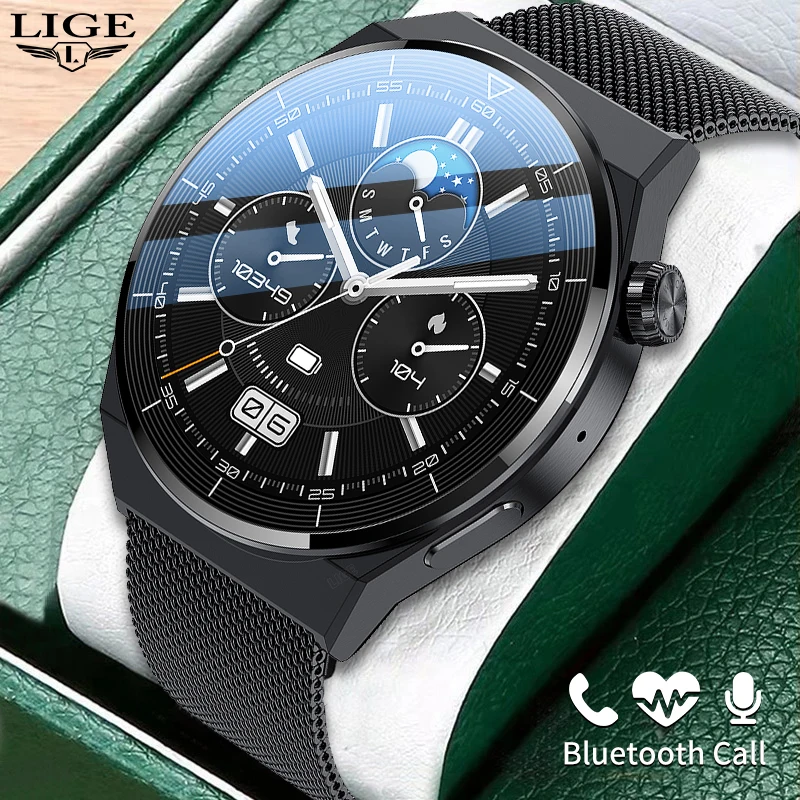 LIGE Bluetooth Call Smart Watches Men NFC Wireless Charging IP68 Waterproof Al Voice Assistant Custom Dial AMOLED Men Smartwatch
LIGE Bluetooth Call Smart Watches Men NFC Wireless Charging IP68 Waterproof Al Voice Assistant Custom Dial AMOLED Men Smartwatch