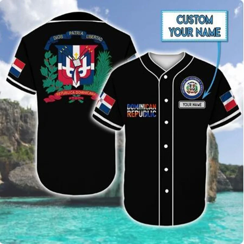 Customized Men's Baseball Shirt El Salvador 3D Printed Baseball Shirt Unisex Harajuku Street Casual Sports Baseball Shirt
Customized Men's Baseball Shirt El Salvador 3D Printed Baseball Shirt Unisex Harajuku Street Casual Sports Baseball Shirt