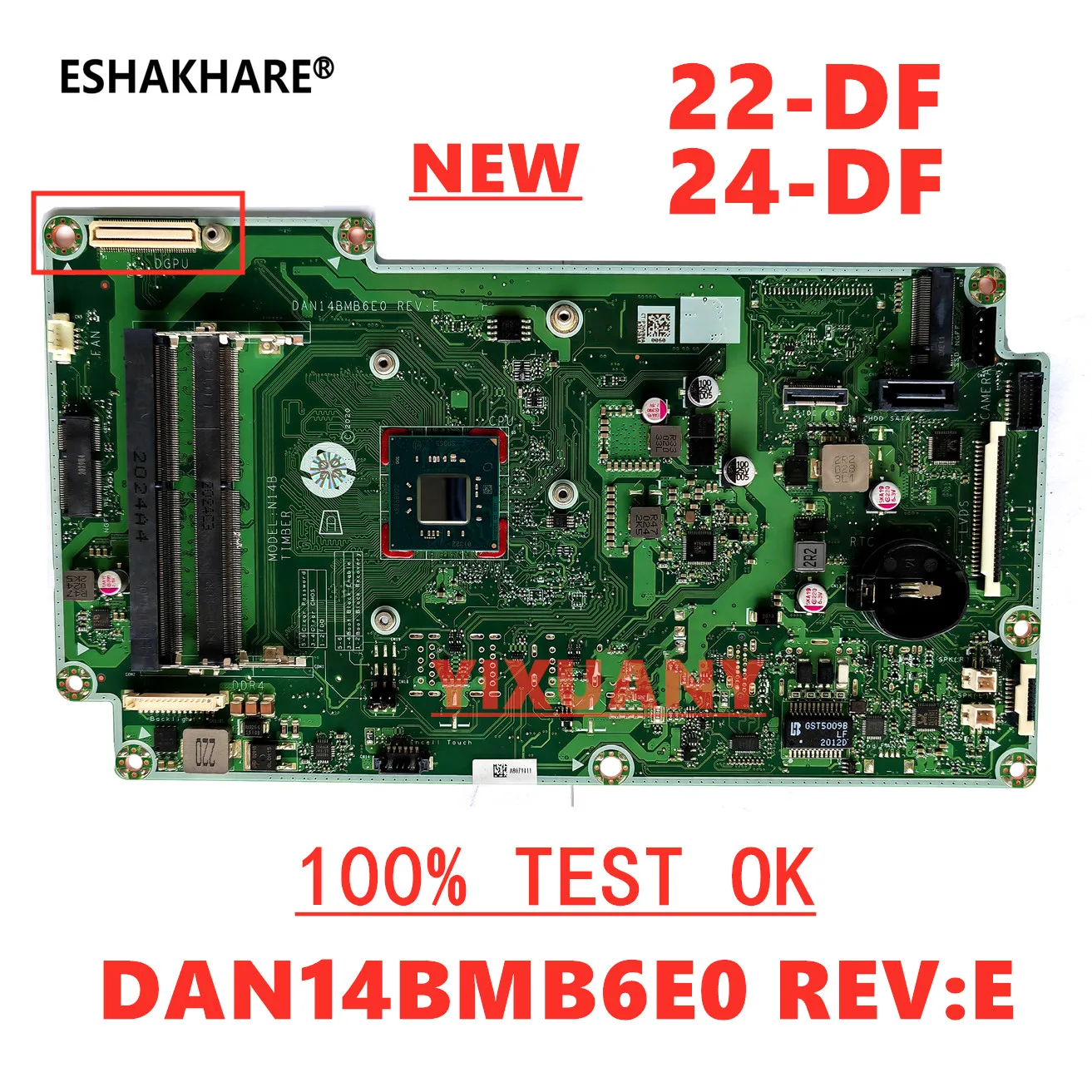 

Original new For HP 22-DF 24-DF Motherboard DAN14BMB6E0 with J4005 CPU DDR4 L90529-001 L90529-601 Mainboard 100% Tested Work