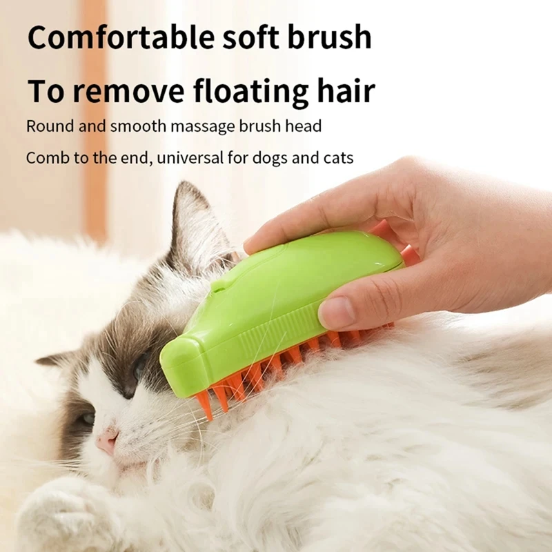 Cat Steam Brush Steamy Dog Brush 3-In-1 Electric Spray Cat Hair Brushes For Massage Pet Grooming Comb Hair Removal Comb
Cat Steam Brush Steamy Dog Brush 3-In-1 Electric Spray Cat Hair Brushes For Massage Pet Grooming Comb Hair Removal Comb
