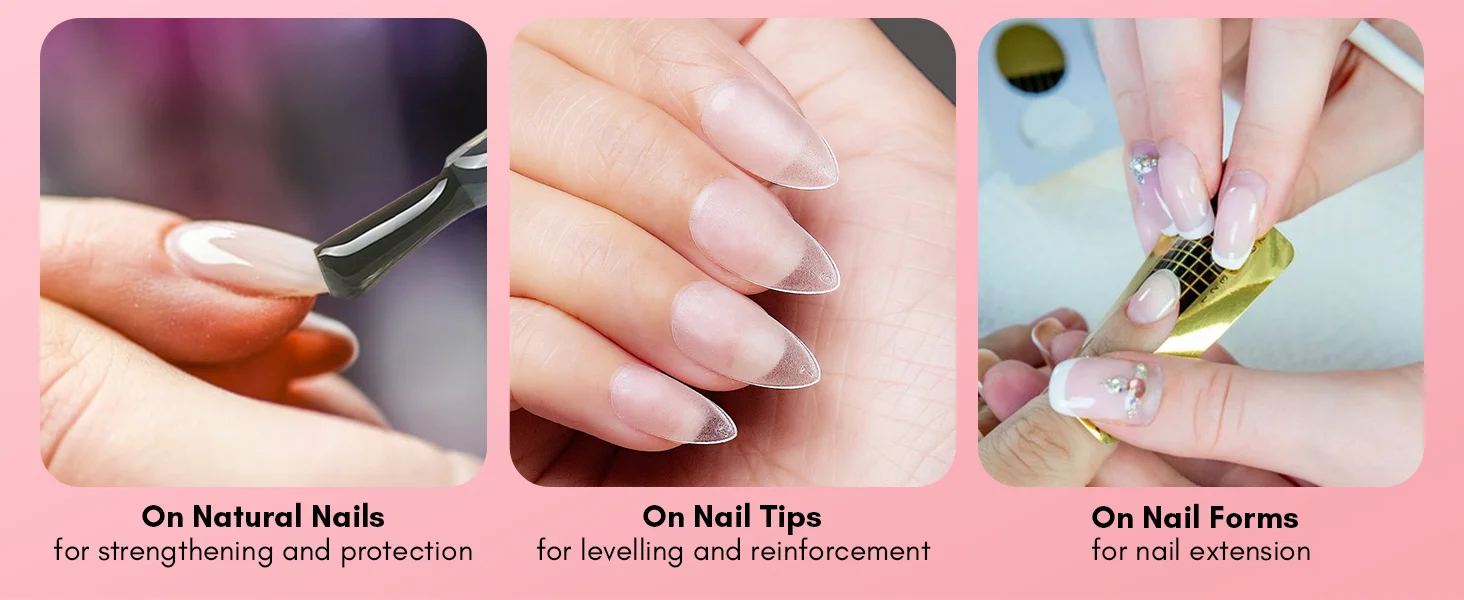 Rhinestone Apex Builder Nail Gel Polish