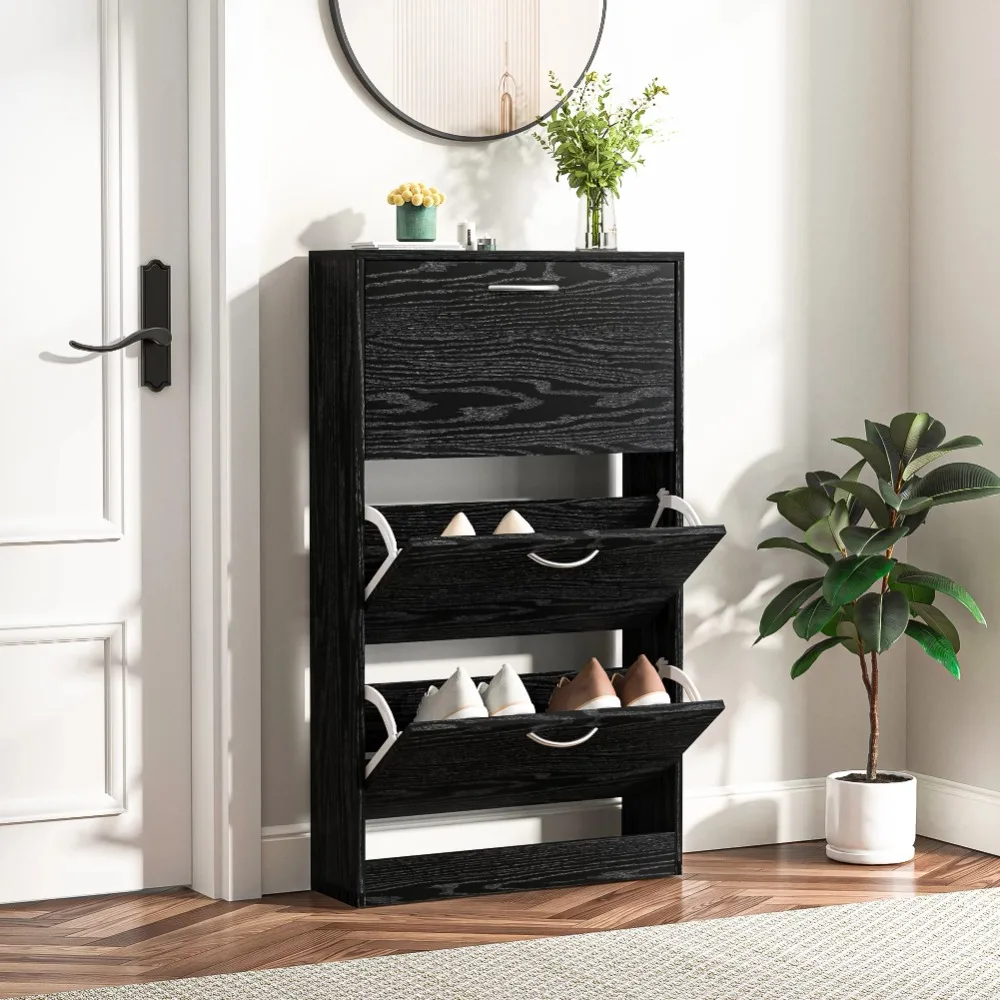 Entryway Shoe Storage Organizer for Home or Office Furniture 3-Flip Drawers Shoe Cabinet Shoerack Black Freight Free Rack Living
Entryway Shoe Storage Organizer for Home or Office Furniture 3-Flip Drawers Shoe Cabinet Shoerack Black Freight Free Rack Living
