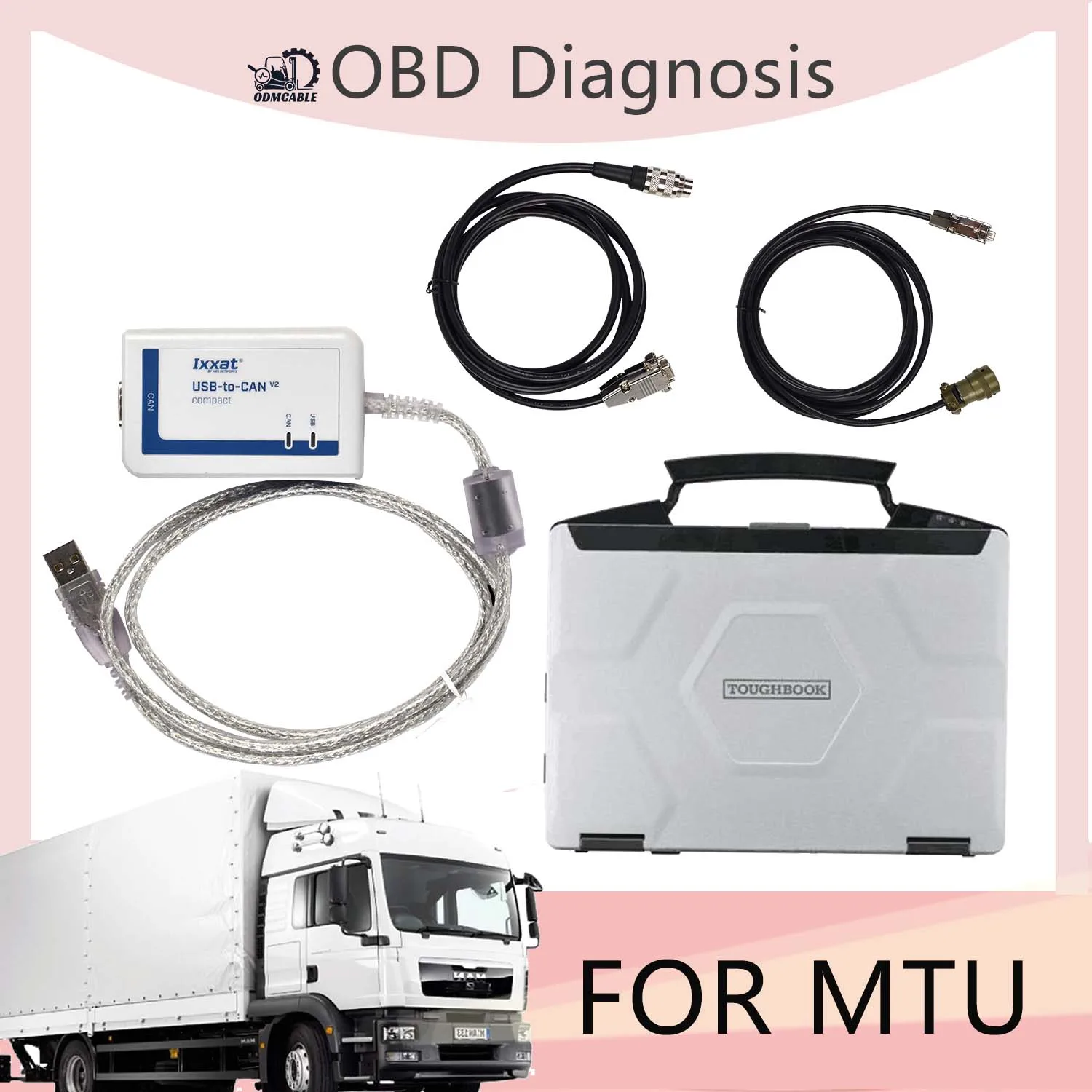 

OBD Diagnosis CF54 LAPTOP DIAGNOSTIC KIT FOR DIASYS MTU DIAGNOSTIC KIT (USB-TO-CAN V2) MTU DIASYS 2.74 PROGRAM