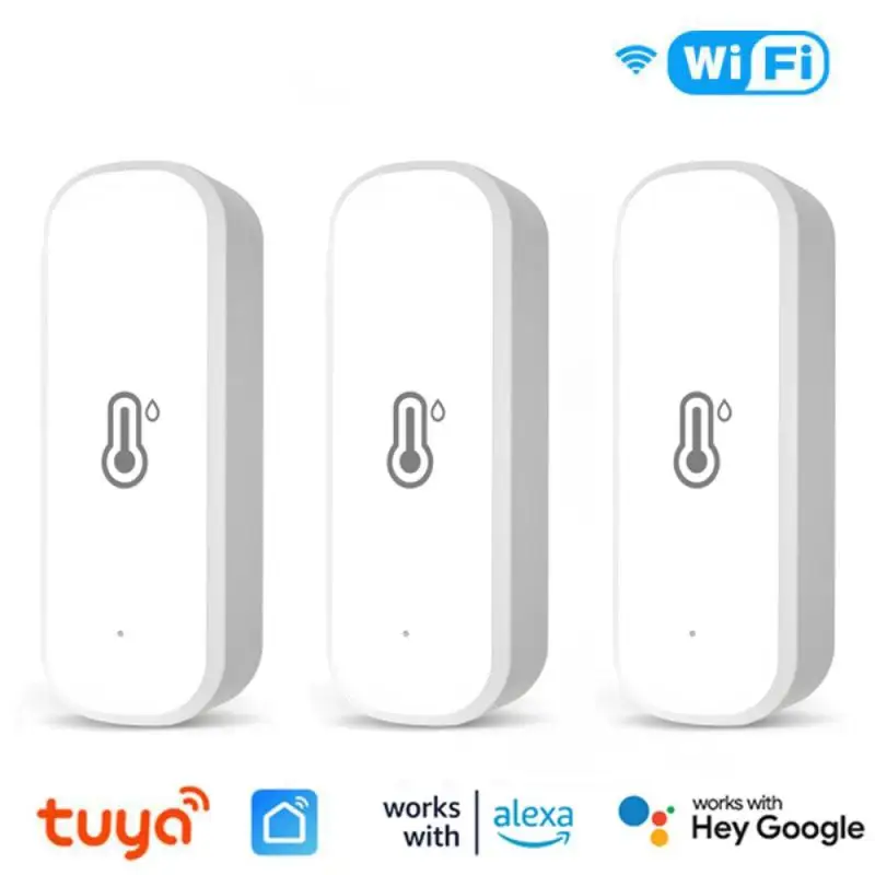 Умный Wi-Fi датчик температуры и влажности Tuya, комнатный гигрометр-термометр с поддержкой Alexa и Google Assistant
Умный Wi-Fi датчик температуры и влажности Tuya, комнатный гигрометр-термометр с поддержкой Alexa и Google Assistant