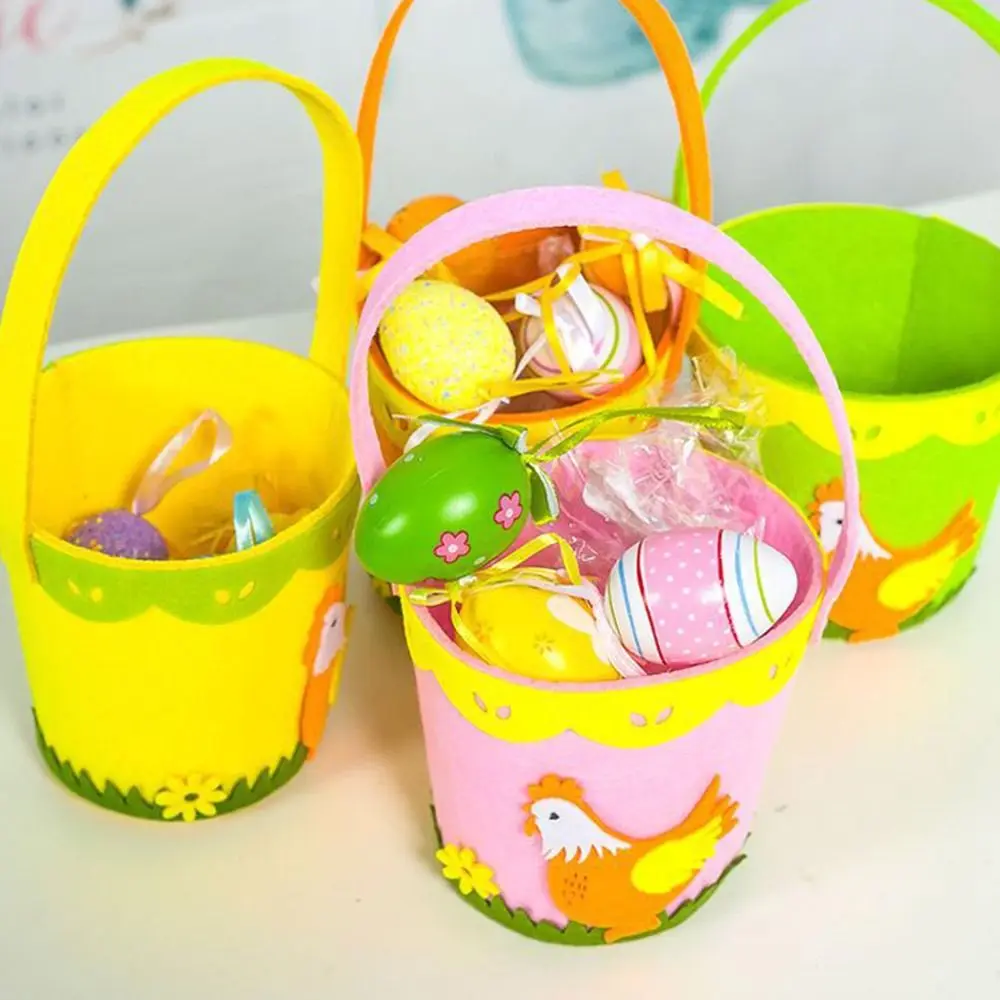 Cartoon With Handle Candy Egg Buckets Ornament Non-woven Bag Wool Felt Bag Tote Bag Easter Egg Bag Candy Bag Gift Pouch
Cartoon With Handle Candy Egg Buckets Ornament Non-woven Bag Wool Felt Bag Tote Bag Easter Egg Bag Candy Bag Gift Pouch