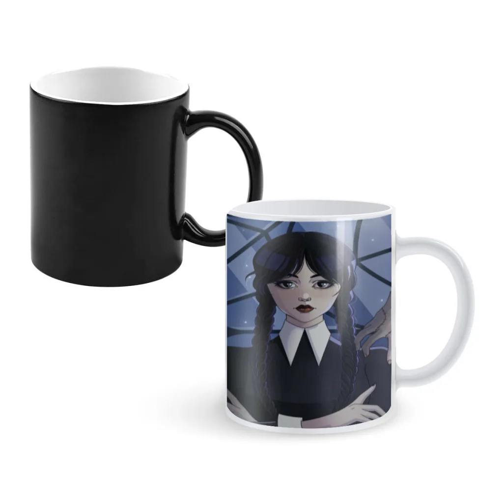 American TV series Wednesday Girl Addams thermochromic ceramic tea cup coffee cup children's birthday gift
American TV series Wednesday Girl Addams thermochromic ceramic tea cup coffee cup children's birthday gift