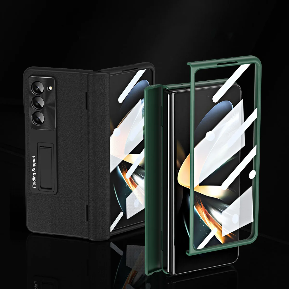 Screen Protector Flim Case for Samsung Galaxy Z Fold5 Luxury Connect Leather Bracket Hard Shockproof Phone Cover SamsungZFold5
Screen Protector Flim Case for Samsung Galaxy Z Fold5 Luxury Connect Leather Bracket Hard Shockproof Phone Cover SamsungZFold5