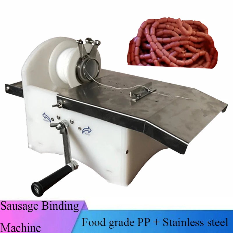 

Food Grade PP 304 Stainless Steel Sausage Knotting Twisting Tying Binding Linker Machine Hot Dog Ham Linking Winding Binder