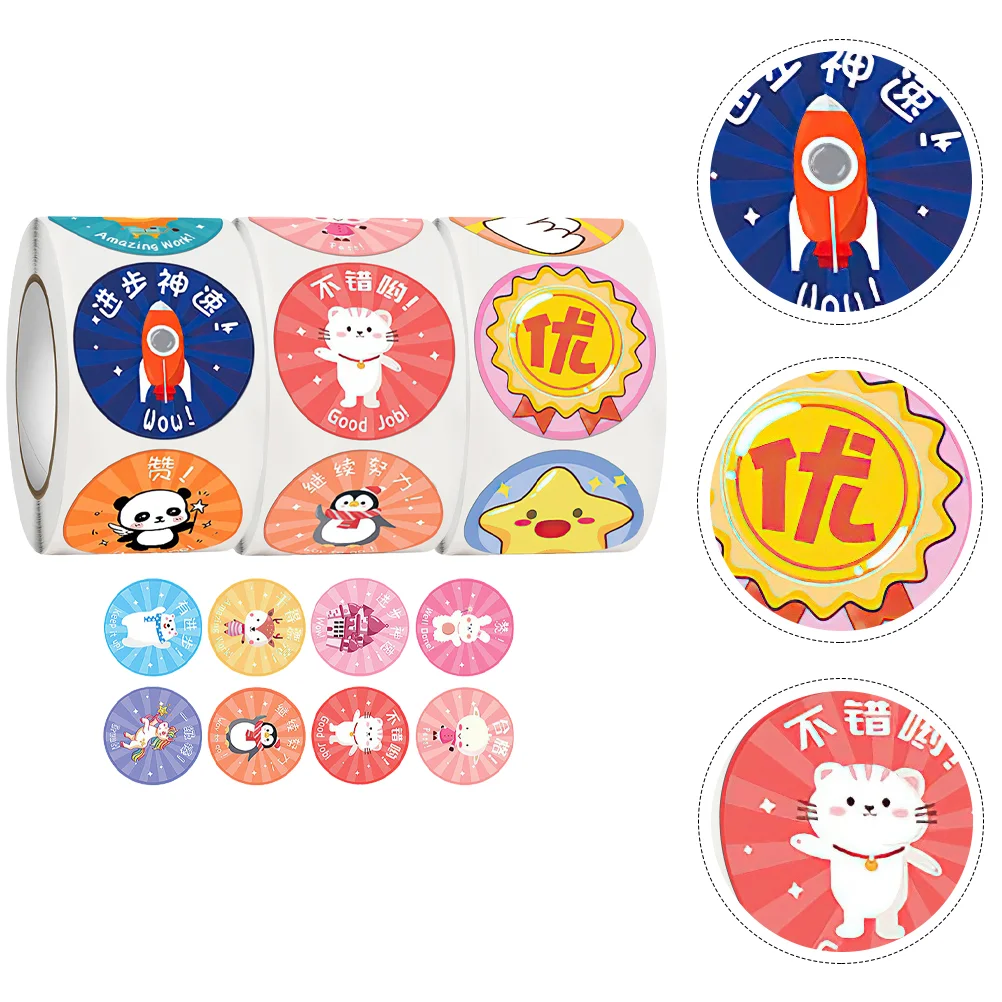 3 Rolls Kids Praise Stickers Kids Reward Decals Motivational Stickers with Cartoon Patterns
3 Rolls Kids Praise Stickers Kids Reward Decals Motivational Stickers with Cartoon Patterns