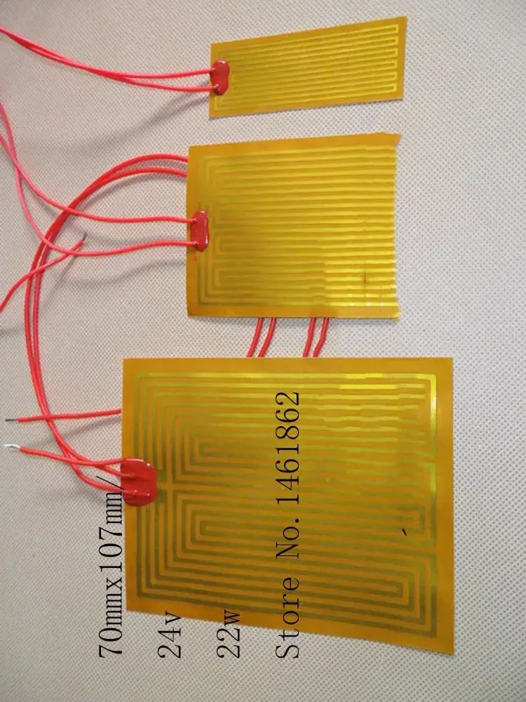 70mmx107mm 24V 22W, element heating 3D Print PI film polyimide heater heat rubber electric Scientific analysis instrument
70mmx107mm 24V 22W, element heating 3D Print PI film polyimide heater heat rubber electric Scientific analysis instrument