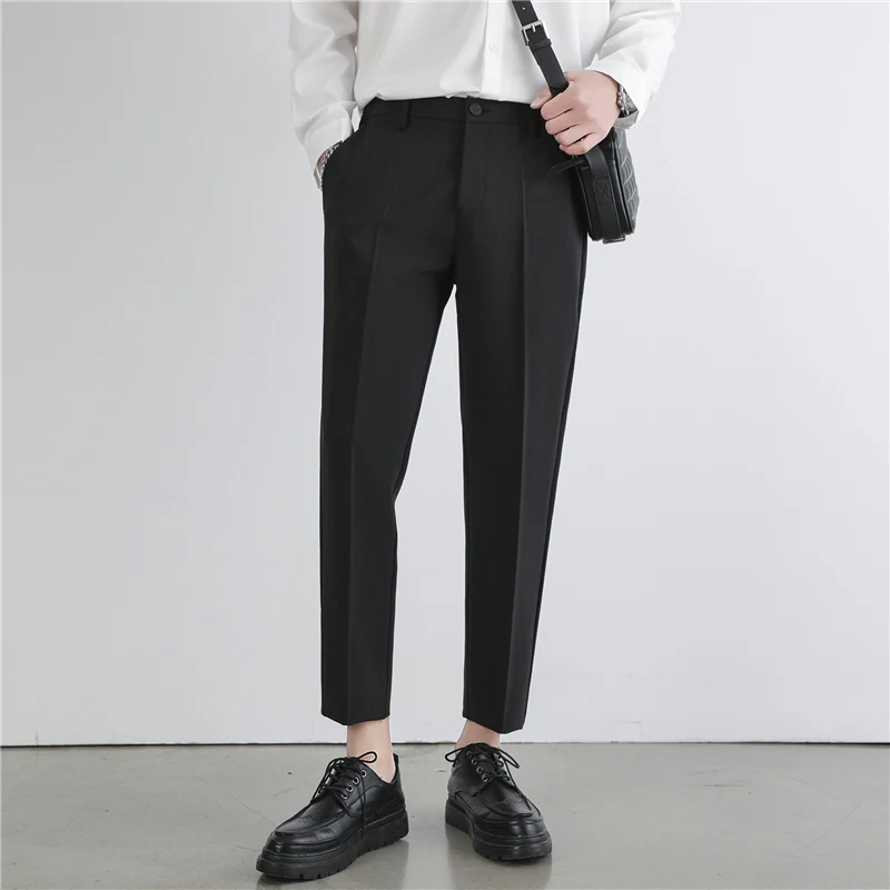 New Mens Suit Pants Non-Iron Elastic Classic Korean Nine-Point Pants Men Oversize Breathable Wide Leg Casual Straight Trouser
New Mens Suit Pants Non-Iron Elastic Classic Korean Nine-Point Pants Men Oversize Breathable Wide Leg Casual Straight Trouser