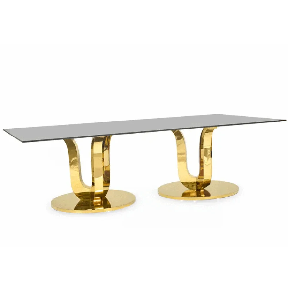 Home furniture 6 seaters hotel banquet table glass top good quality dining room table
Home furniture 6 seaters hotel banquet table glass top good quality dining room table
