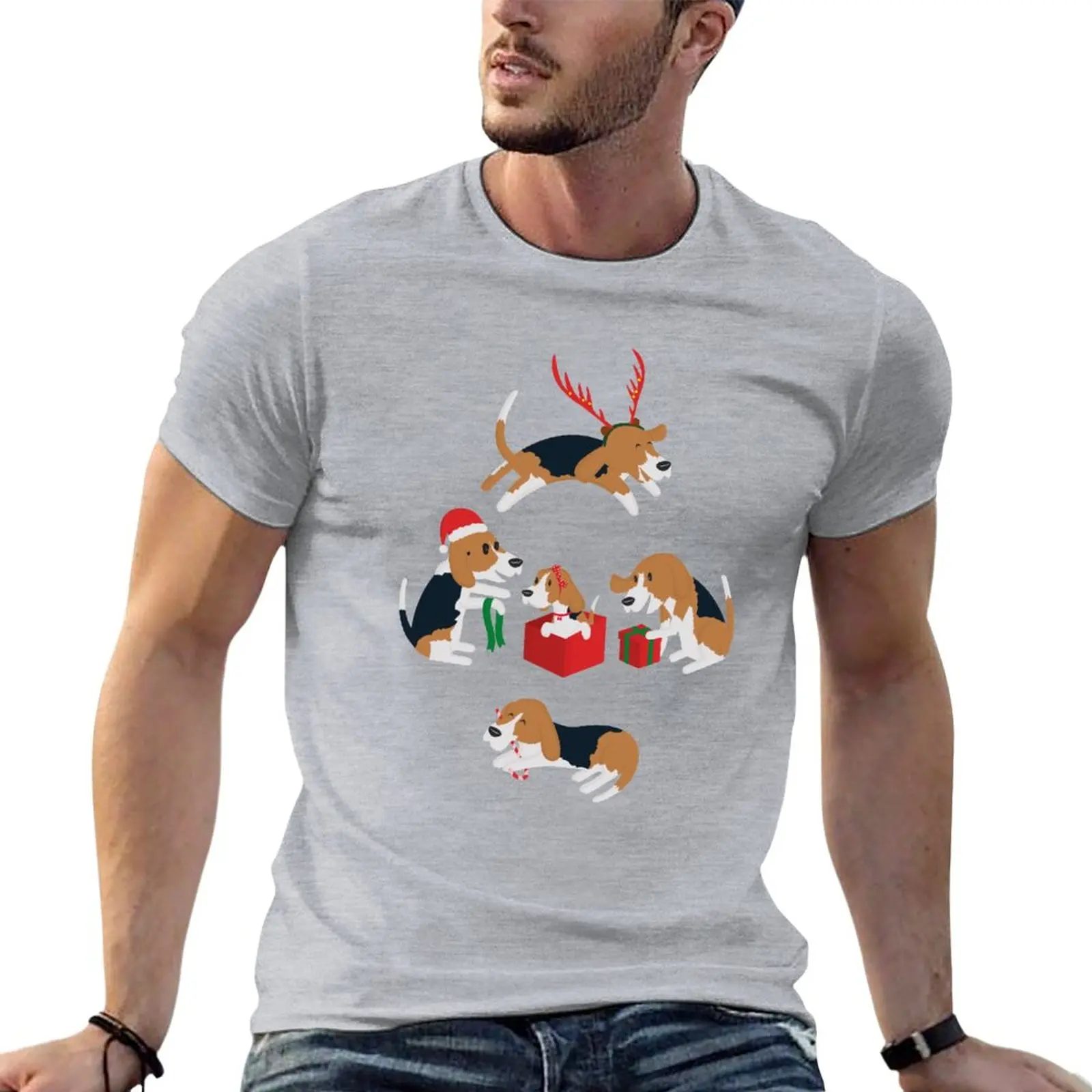 Beagle christmas T-Shirt heavyweights korean fashion oversized t shirts for men
Beagle christmas T-Shirt heavyweights korean fashion oversized t shirts for men