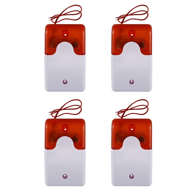 RISE-4X Mini Wired Strobe Warning Siren Durable Dc 12V Sound Alarm Flashing Light Sound Siren 115Db Orange
RISE-4X Mini Wired Strobe Warning Siren Durable Dc 12V Sound Alarm Flashing Light Sound Siren 115Db Orange