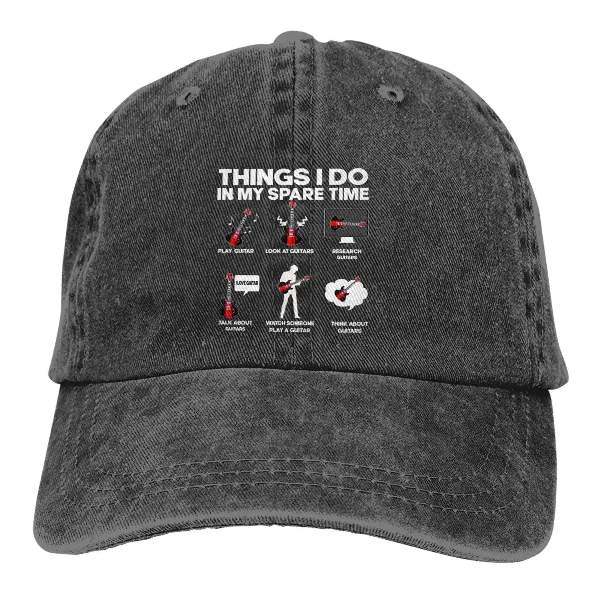 Summer Cap Sun Visor Addicted Guitarist Hip Hop Caps Guitar Rock Cowboy Hat Peaked Trucker Dad Hats
Summer Cap Sun Visor Addicted Guitarist Hip Hop Caps Guitar Rock Cowboy Hat Peaked Trucker Dad Hats