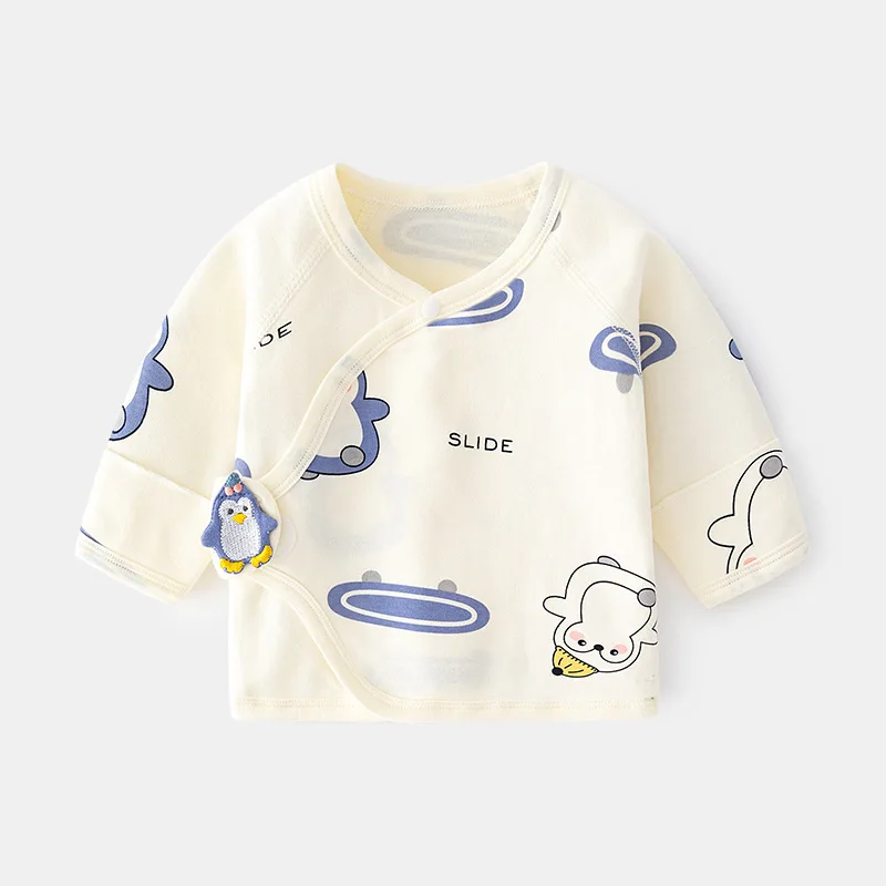 Newborn Baby Underwear 100% Cotton Tops Long Sleeved Half-back Pajamas Full-term Baby Tops New Born Underwear Top Sleepwear
Newborn Baby Underwear 100% Cotton Tops Long Sleeved Half-back Pajamas Full-term Baby Tops New Born Underwear Top Sleepwear