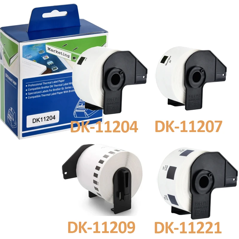 1 roll DK Thermal Paper Compatible for Brother Label Printer White PaperDK-11204 DK-11209 DK-11207 DK-112219 DK-11221 DK-22214
1 roll DK Thermal Paper Compatible for Brother Label Printer White PaperDK-11204 DK-11209 DK-11207 DK-112219 DK-11221 DK-22214