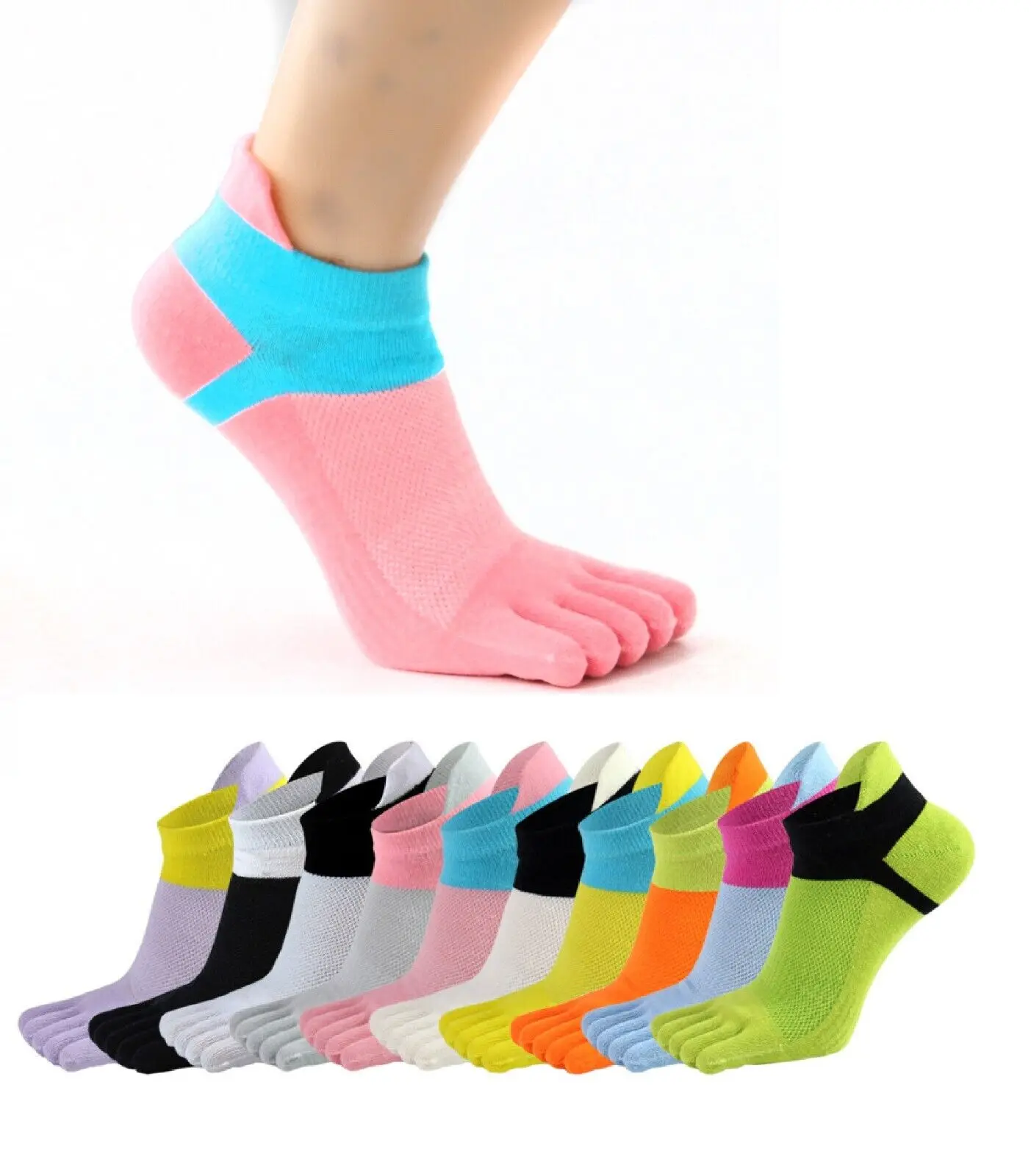 

Unisex Five Finger Socks for Men Women Breathable Fitness Sports Running Stockings Casual Fashion Cotton Non-Slip Yoga Toe Socks