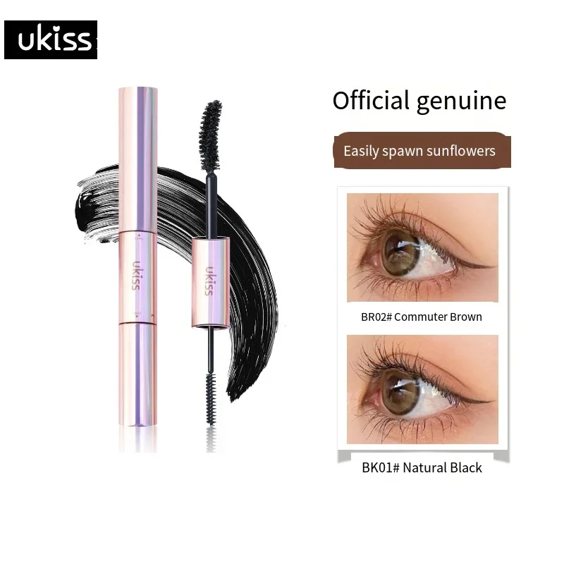

UKISS Thick Lash Double Ended Mascara No Smudging Slender Curls Naturally Long-lasting Non-clumping Enlarge Eyes Cosmetic