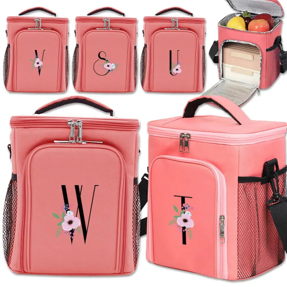 New Flower and Black Print Pattern Large Capacity Minimalist Lunch Insulation Bag Waterproof Insulated Portable Zipper Lunch Bag
New Flower and Black Print Pattern Large Capacity Minimalist Lunch Insulation Bag Waterproof Insulated Portable Zipper Lunch Bag