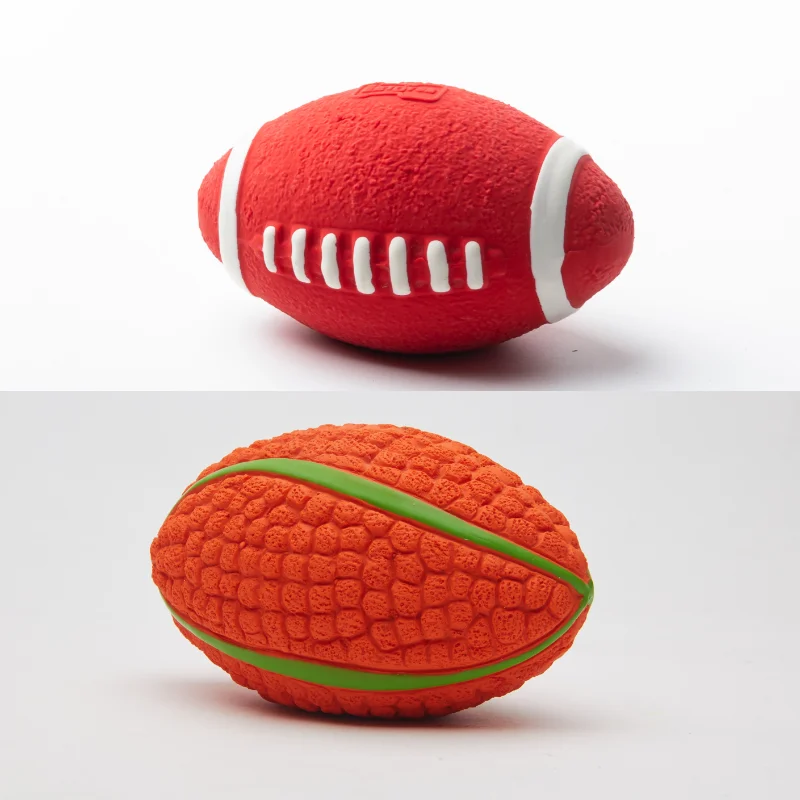 sound production Dog Chew Football Toy Teeth Cleaning Ball Pet Dog Toy Ball Natural Rubber Interactive Bouncy Pet Supplies
sound production Dog Chew Football Toy Teeth Cleaning Ball Pet Dog Toy Ball Natural Rubber Interactive Bouncy Pet Supplies