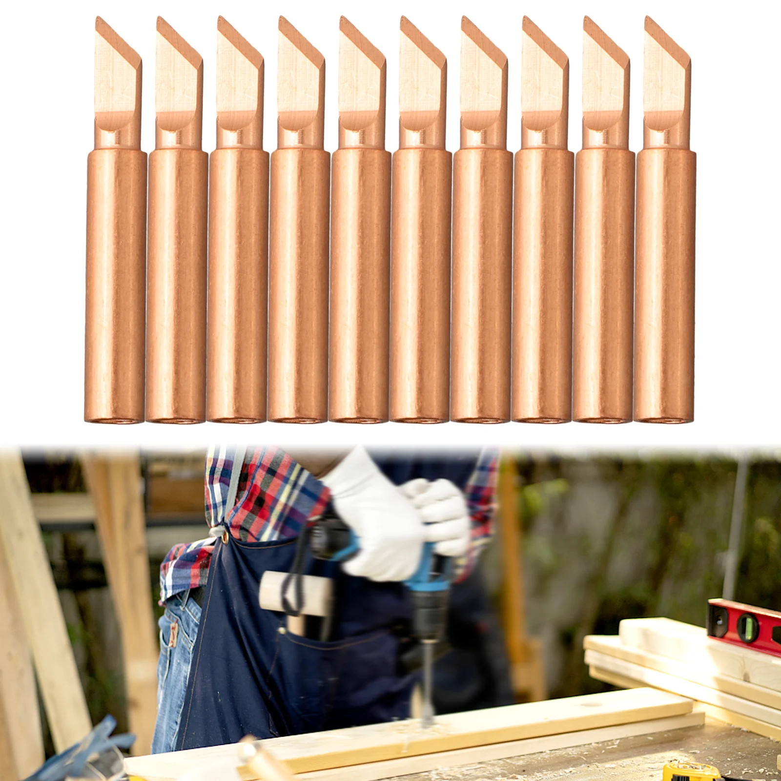 10PCS Copper Welding Head 900M-T-K Pure Copper Soldering Iron Nozzle Electric Soldering Iron Head Soldering Iron Station
10PCS Copper Welding Head 900M-T-K Pure Copper Soldering Iron Nozzle Electric Soldering Iron Head Soldering Iron Station