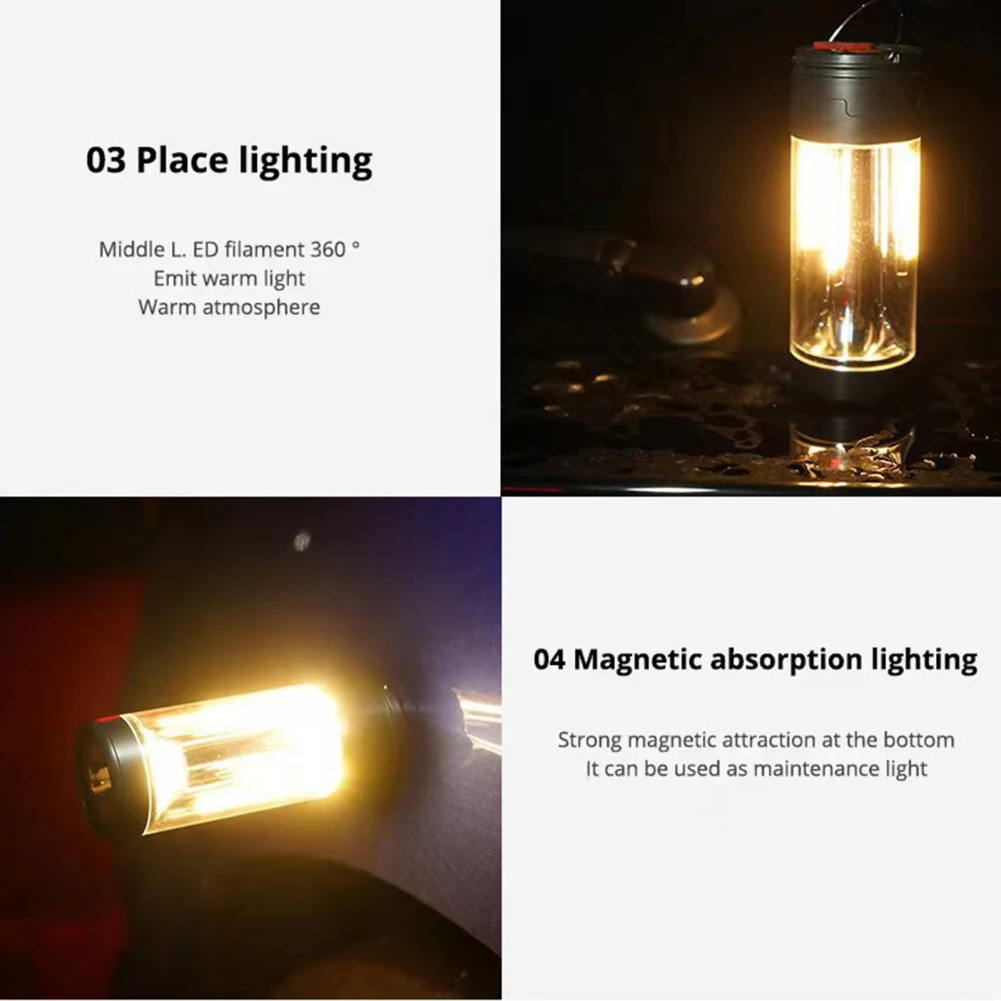 Portable Multi-function Camping Lantern Outdoor Camping Light With Magnet Emergency Light Hanging Tent Light Powerful Work Lamp
Portable Multi-function Camping Lantern Outdoor Camping Light With Magnet Emergency Light Hanging Tent Light Powerful Work Lamp