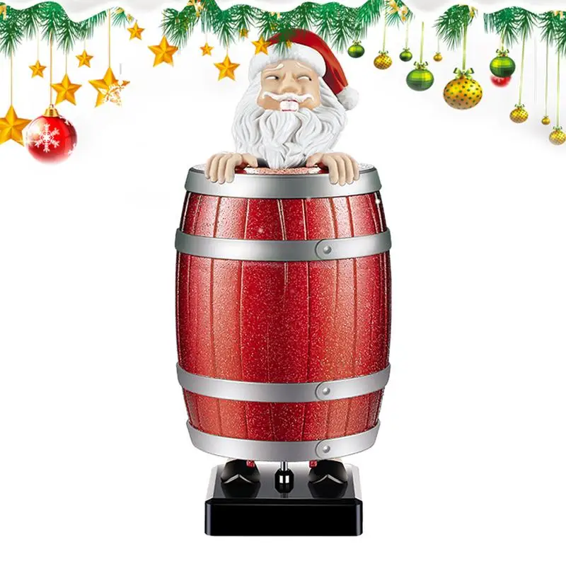 Забавные всплывающие рождественские украшения для девочек с Санта Клаусом в деревянном бочке
Забавные всплывающие рождественские украшения для девочек с Санта Клаусом в деревянном бочке