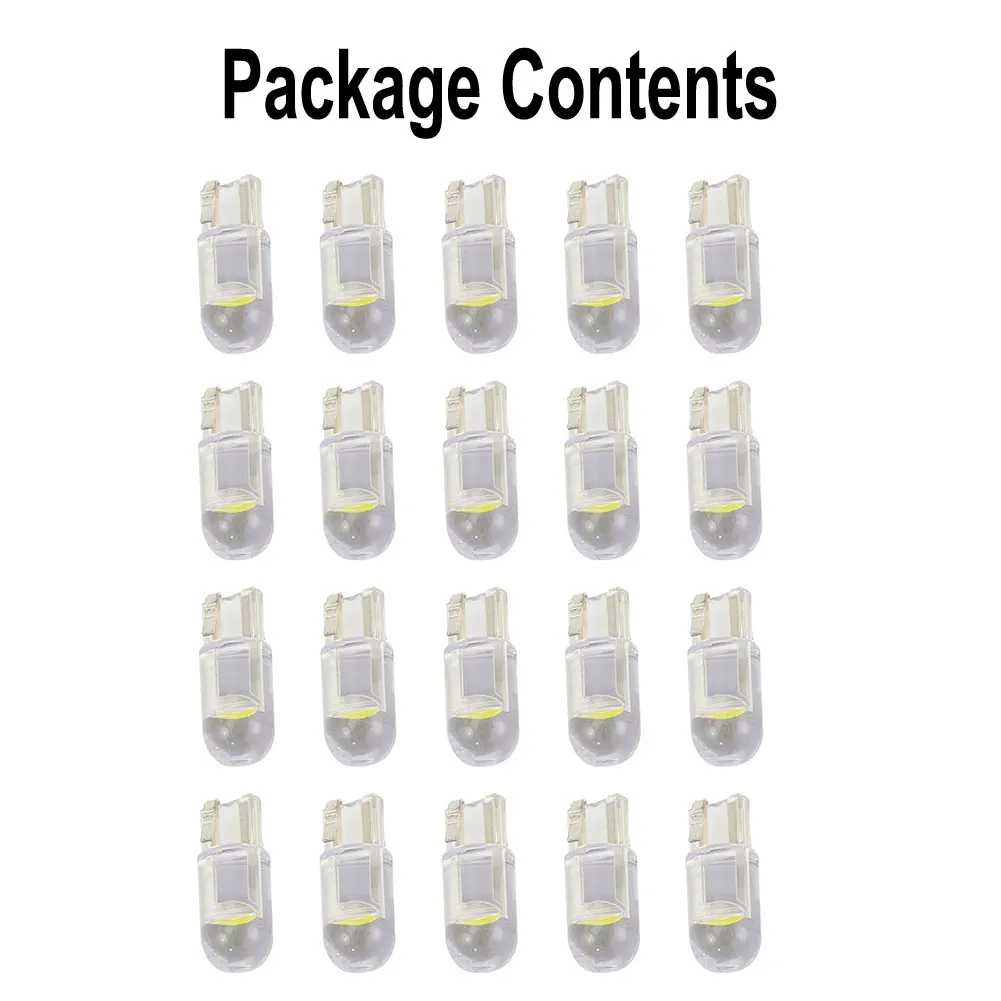 20pcs LED COB 6000K White W5W Car Interior Light Dome Lamp Map Bulb T10 W5W 194 168 147 152 158 159 Light Bulbs
20pcs LED COB 6000K White W5W Car Interior Light Dome Lamp Map Bulb T10 W5W 194 168 147 152 158 159 Light Bulbs