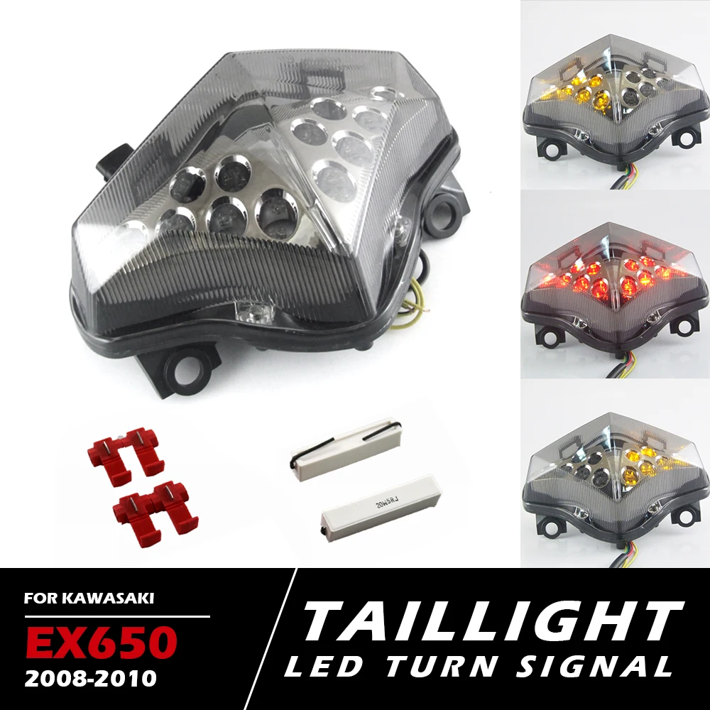 Motorcycle LED Taillight For KAWASAKI EX650 2010 2011 2012 Rear Brake Light Indicator Lamp Modified Accessories
Motorcycle LED Taillight For KAWASAKI EX650 2010 2011 2012 Rear Brake Light Indicator Lamp Modified Accessories