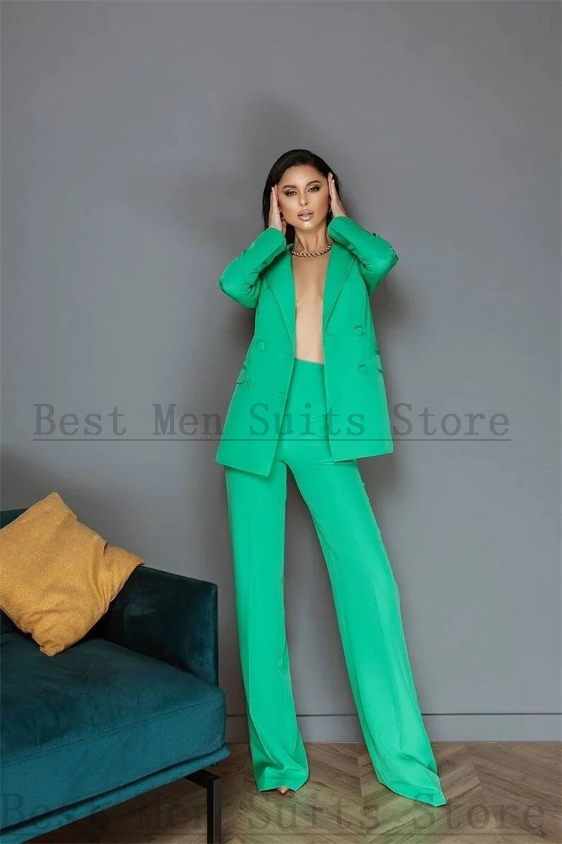 Green Women Pants Suits Set 2 Pcs Cotton Sexy V Neck Party Jacket Formal Office Lady Coat Женский костюм Custom Made Prom Dress
Green Women Pants Suits Set 2 Pcs Cotton Sexy V Neck Party Jacket Formal Office Lady Coat Женский костюм Custom Made Prom Dress