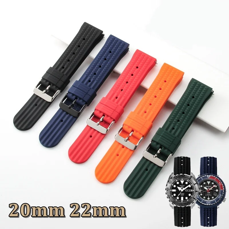 20mm 22mm Watch Strap for Seiko Canned Abalone Red Teeth Water Ghost No. 5 Rubber Watch Bracelet Men Stainless Steel Pin Buckle
20mm 22mm Watch Strap for Seiko Canned Abalone Red Teeth Water Ghost No. 5 Rubber Watch Bracelet Men Stainless Steel Pin Buckle