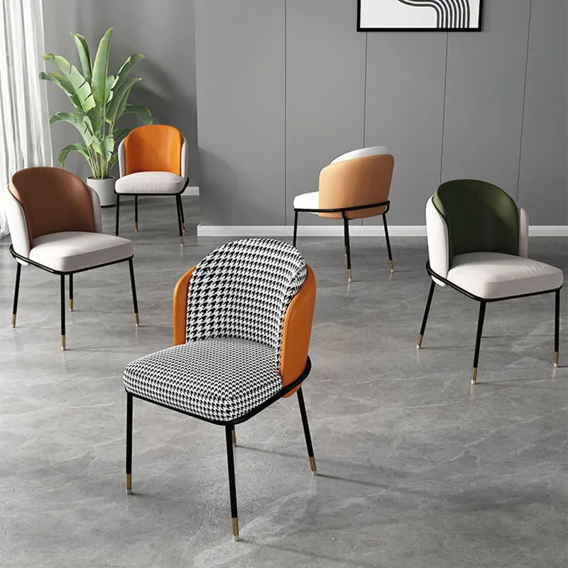 Luxury Creative Dining Chairs Relaxing Backrest Reception Modern Dining Chairs Minimalist Silla Comedor Household Items WZ50DC
Luxury Creative Dining Chairs Relaxing Backrest Reception Modern Dining Chairs Minimalist Silla Comedor Household Items WZ50DC