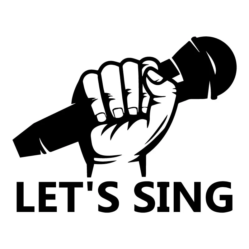 Let's Sing Microphone Karaoke Musical Window Bumper Decoration Car Sticker Vinyl Decal Wonderful N221
Let's Sing Microphone Karaoke Musical Window Bumper Decoration Car Sticker Vinyl Decal Wonderful N221