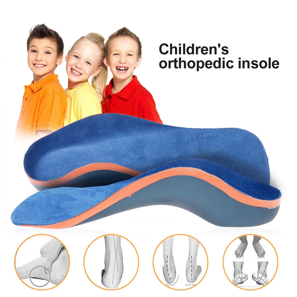 

EXPfoot Orthotic Insoles for Kids Flat Feet Arch Support Children Insole Child Orthopedic Correction Shoes Pads Foot Health Care