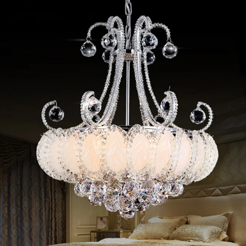 European luxury crystal ball glass chandelier modern hardware hanging chain gold living room hotel decoration LED E14 lighting
European luxury crystal ball glass chandelier modern hardware hanging chain gold living room hotel decoration LED E14 lighting