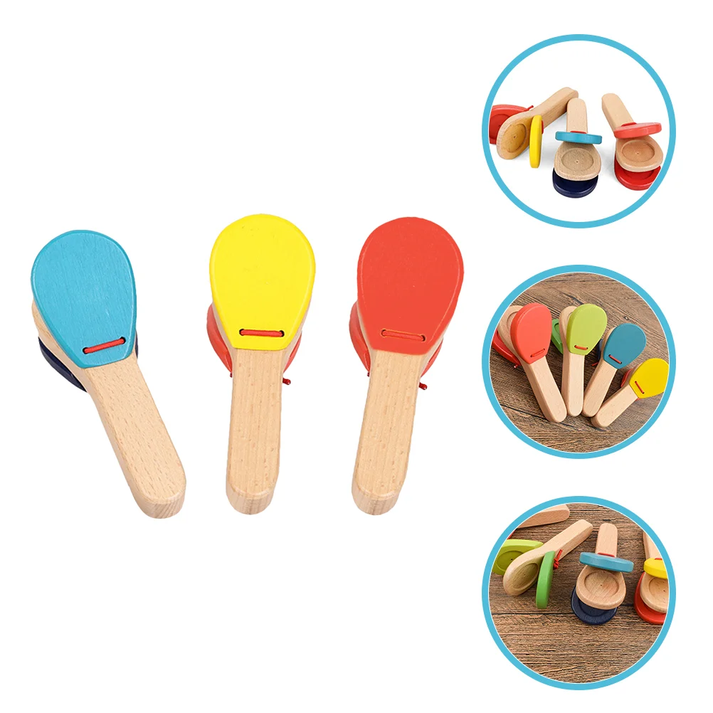 3 Pcs Baby Handle Castanet Kids Castanets Toy Wooden Toys Toddler Instrument Musical Percussion Education Phone
3 Pcs Baby Handle Castanet Kids Castanets Toy Wooden Toys Toddler Instrument Musical Percussion Education Phone