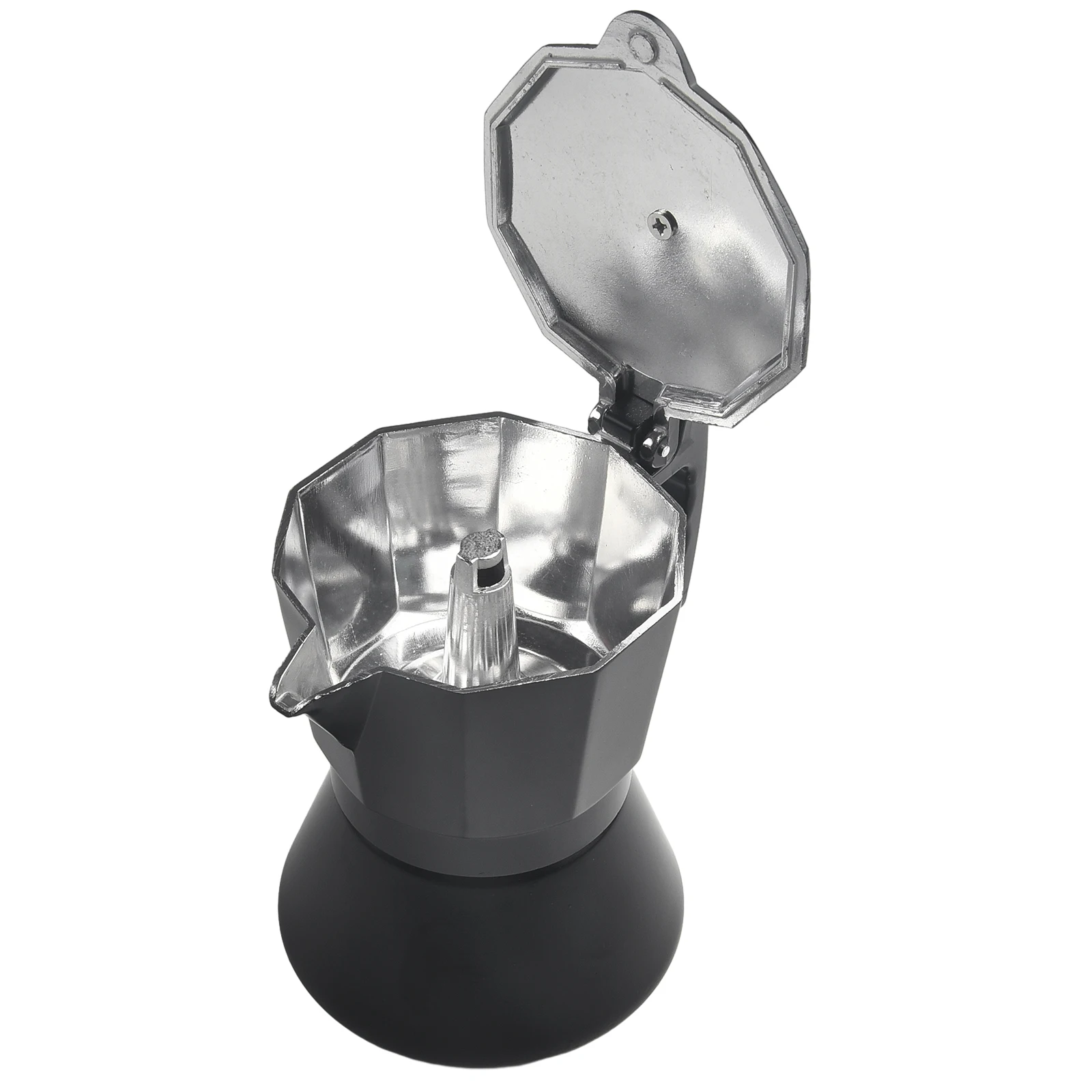 1pc 150/300ML Aluminum Moka Espresso Coffee Maker Black Percolator For Induction Cooker Pot Coffeeware Kitchen Accessories
1pc 150/300ML Aluminum Moka Espresso Coffee Maker Black Percolator For Induction Cooker Pot Coffeeware Kitchen Accessories
