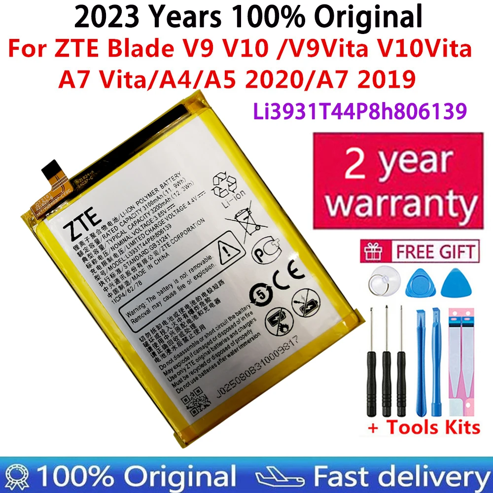 100% Оригинальный аккумулятор 3200 мАч Li3931T44P8h806139 для ZTE Blade V9 V10 /V9Vita V10Vita/A7 Vita/A4/A5 2020/A7 2019 Быстрая доставка
100% Оригинальный аккумулятор 3200 мАч Li3931T44P8h806139 для ZTE Blade V9 V10 /V9Vita V10Vita/A7 Vita/A4/A5 2020/A7 2019 Быстрая доставка