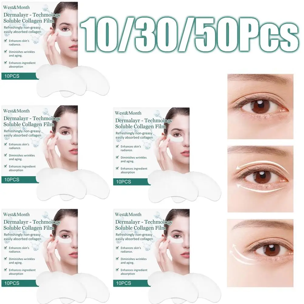 Collagen Film Soluble Eye & Face Patches Anti Aging Under Eye Mask Face Skin Lifting Patches Skin Care Cheek Firming
Collagen Film Soluble Eye & Face Patches Anti Aging Under Eye Mask Face Skin Lifting Patches Skin Care Cheek Firming