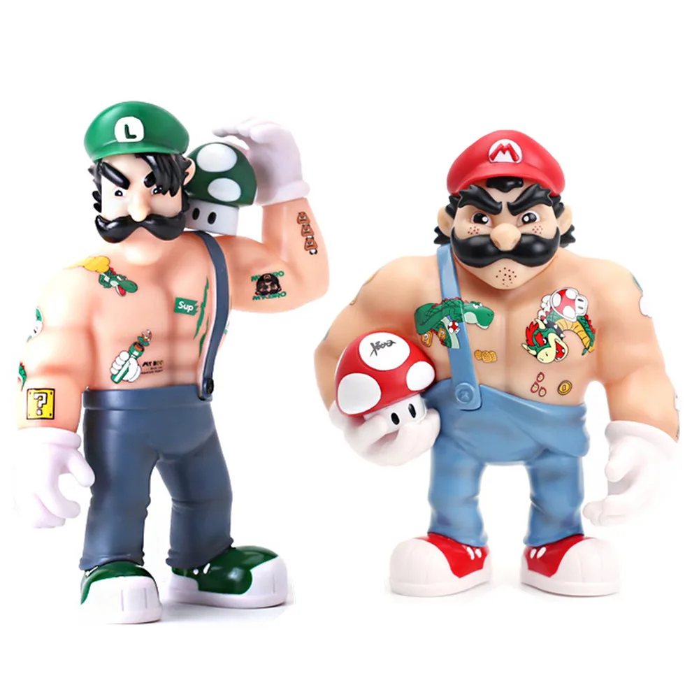 20/33cm Pvc Super Mario Bros Luigi Muscle Anime Game Periphery Action Figure Model Toys Ornament Doll Kit Gift
20/33cm Pvc Super Mario Bros Luigi Muscle Anime Game Periphery Action Figure Model Toys Ornament Doll Kit Gift