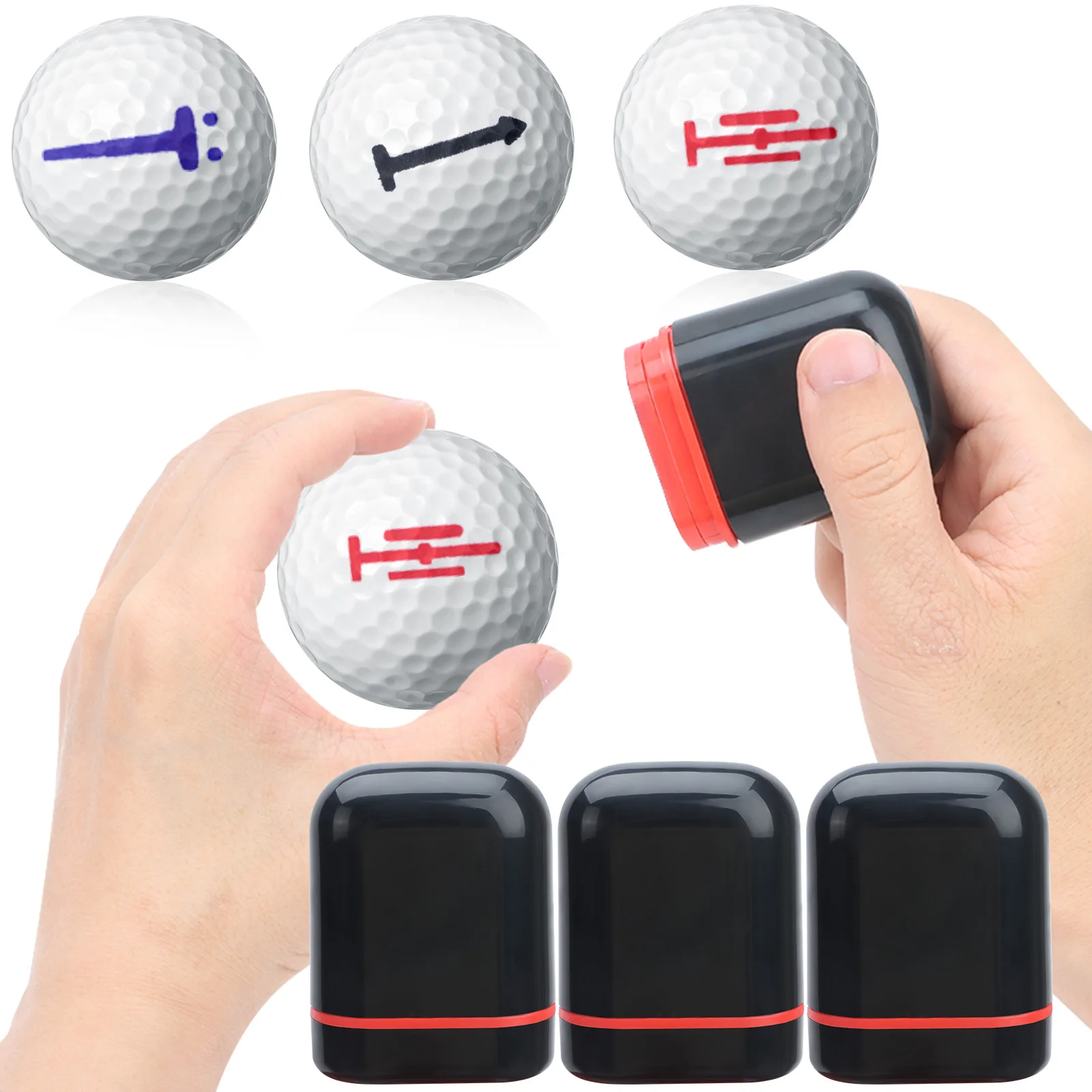 

2022 1pcs Golf Ball Line Liner Ball Marking Golf Alignment Kit Easy Ball Liner Drawing Alignment Putting Tool for Women Men