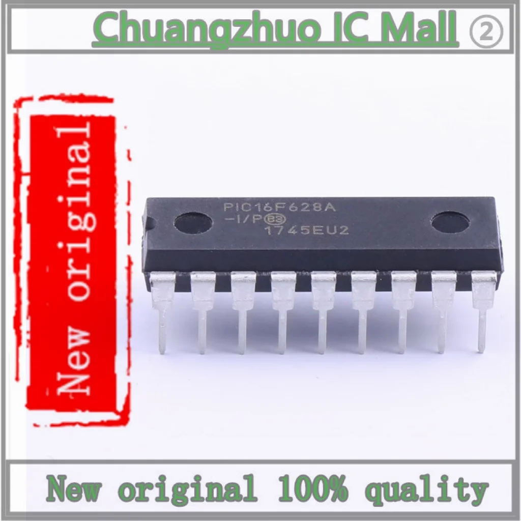 1PCS/lot PIC16F628A-I/P PIC16F628A-I PIC16F628A IC MCU 8BIT 3.5KB FLASH 18DIP IC Chip New original
1PCS/lot PIC16F628A-I/P PIC16F628A-I PIC16F628A IC MCU 8BIT 3.5KB FLASH 18DIP IC Chip New original