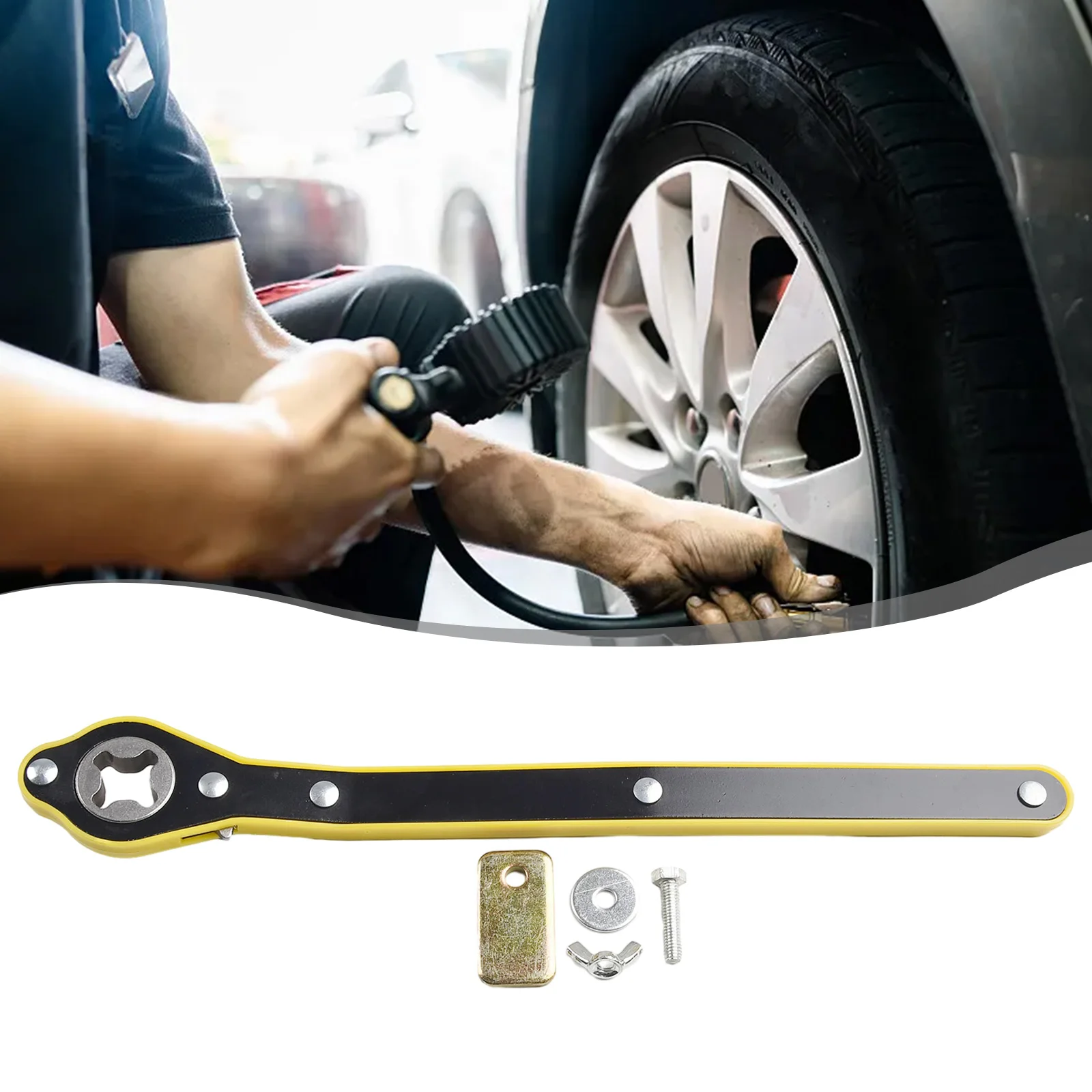 A Set Car Scissor Ratchet Wrench Garage Tire Wheel Lug Wrench Handle Tire And Wheel Grip Repair Tools
A Set Car Scissor Ratchet Wrench Garage Tire Wheel Lug Wrench Handle Tire And Wheel Grip Repair Tools