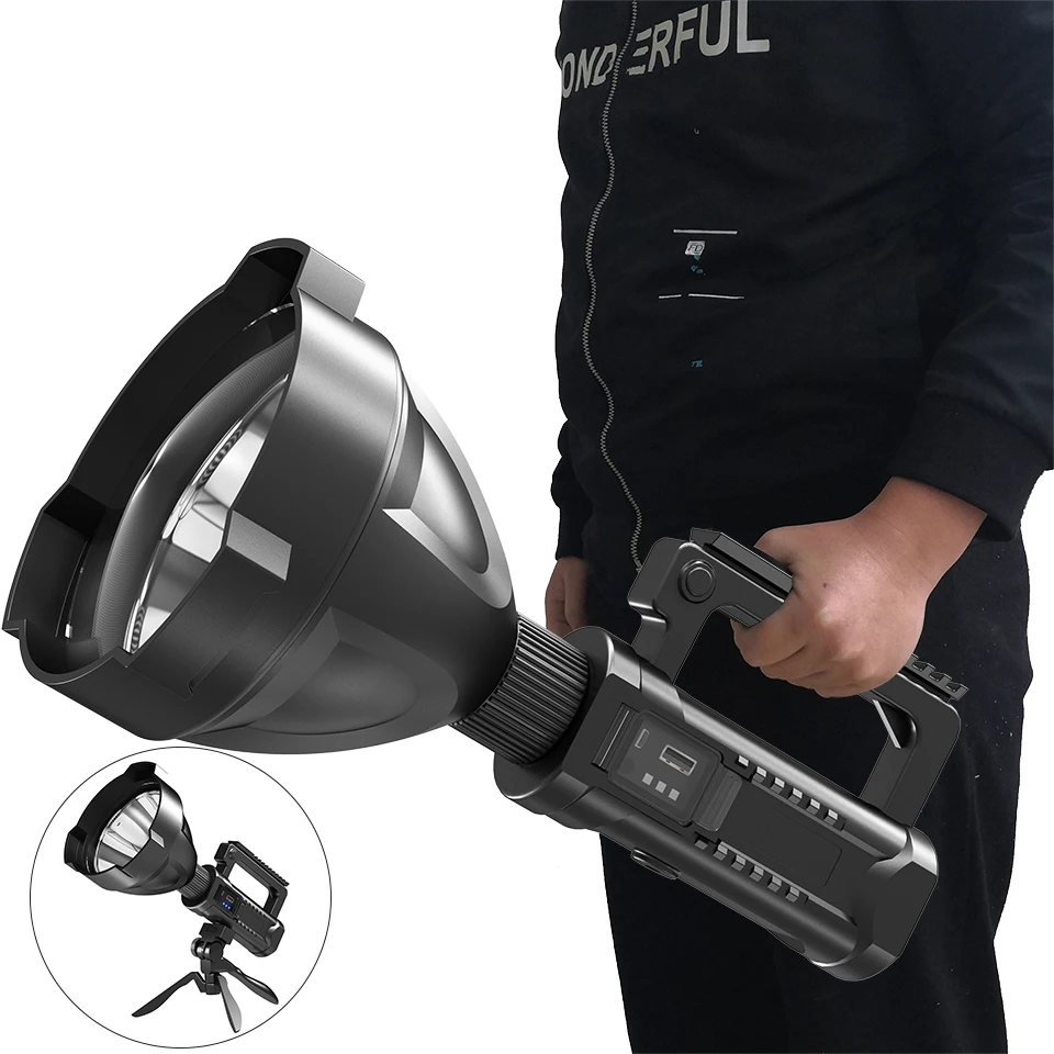 The Bestest Bright LED Flashlight Rechargeable XHP70.2 Head Searchlight Handheld Torch Work Light Spotlight Floodling Lantern
The Bestest Bright LED Flashlight Rechargeable XHP70.2 Head Searchlight Handheld Torch Work Light Spotlight Floodling Lantern