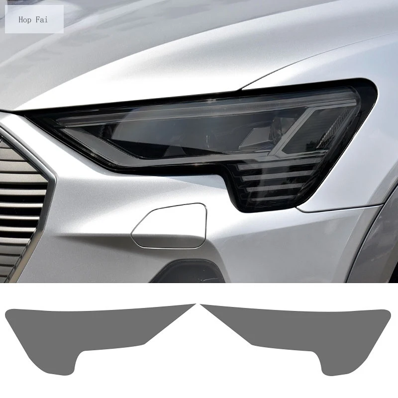 2 Pcs Car Headlight Protective Film Front Light Transparent Smoke Black TPU Sticker For Audi Etron 55 Sportback S 2019 2020 2021
2 Pcs Car Headlight Protective Film Front Light Transparent Smoke Black TPU Sticker For Audi Etron 55 Sportback S 2019 2020 2021