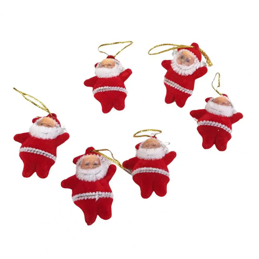6Pcs Pretty Xmas Festival Santa Claus Doll Pendant Christmas Tree Pendant Reusable Scene Layout
6Pcs Pretty Xmas Festival Santa Claus Doll Pendant Christmas Tree Pendant Reusable Scene Layout